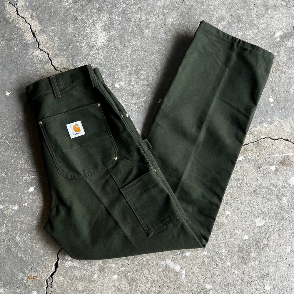Carhartt WU1304 green work wear carpenter pants
